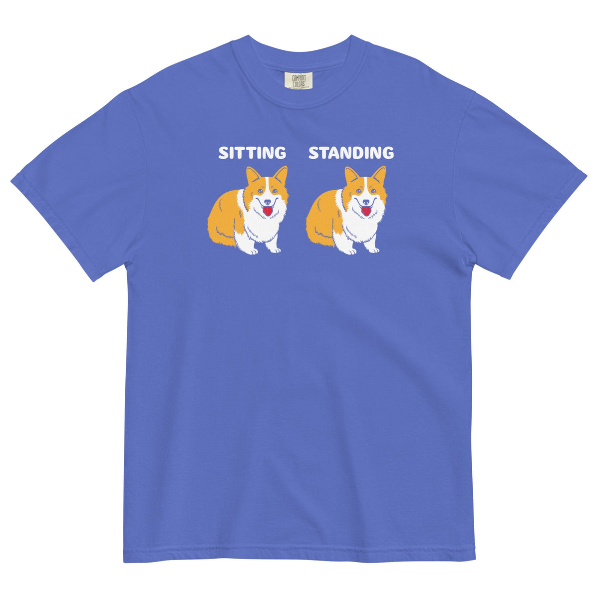Corgi Sitting And Standing Men's Relaxed Fit Tee product image 4