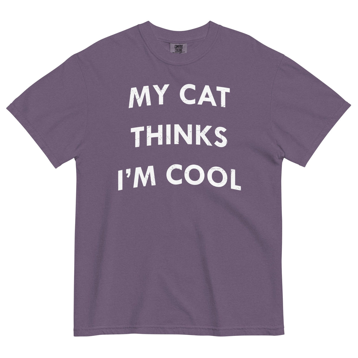 My Cat Thinks I'm Cool Men's Relaxed Fit Tee product image 5