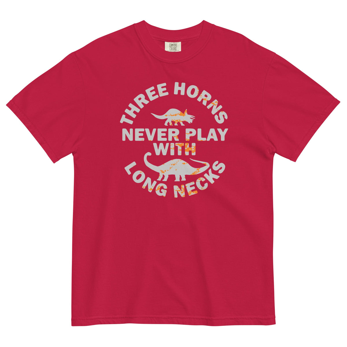 Three Horns Never Play With Long Necks Men's Relaxed Fit Tee product image 2