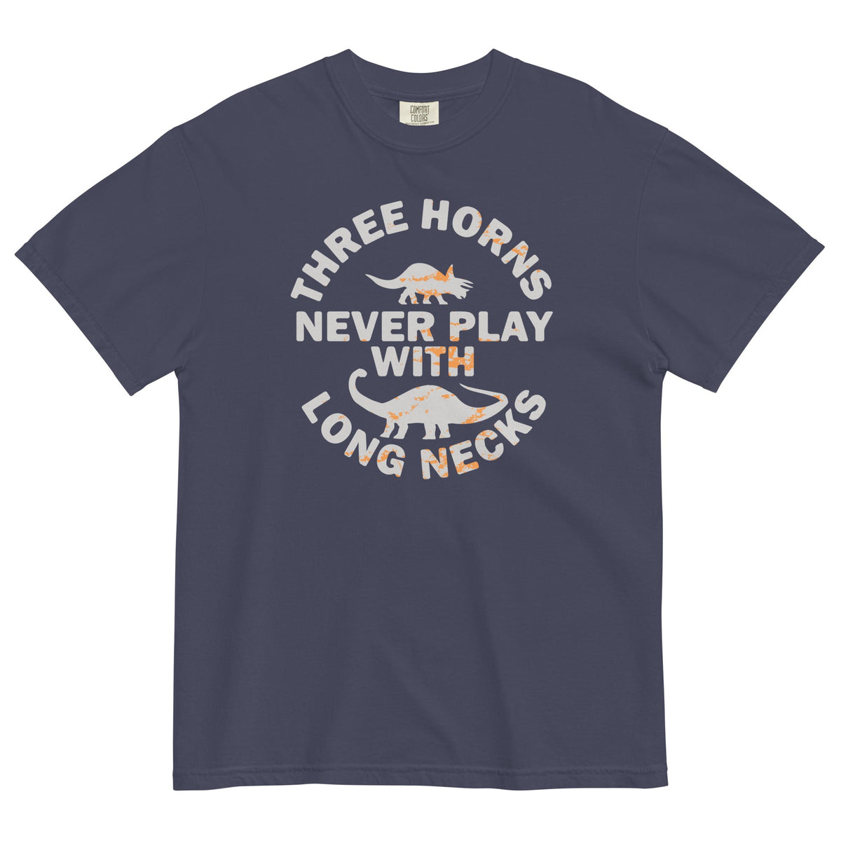 Three Horns Never Play With Long Necks Men's Relaxed Fit Tee product image 3