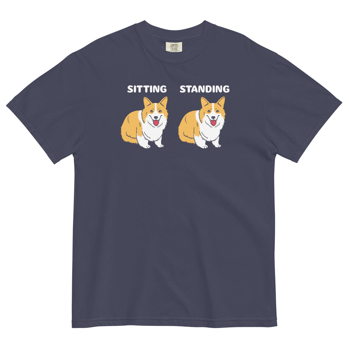 Corgi Sitting And Standing Men's Relaxed Fit Tee product image 1