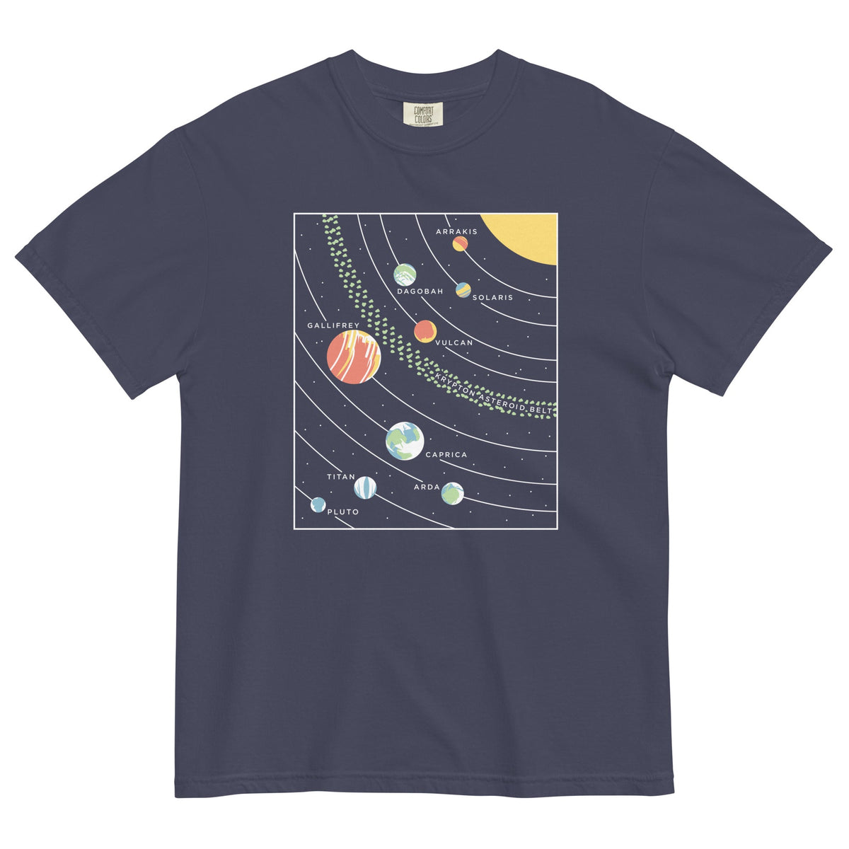 9 Planets Men's Relaxed Fit Tee product image 1