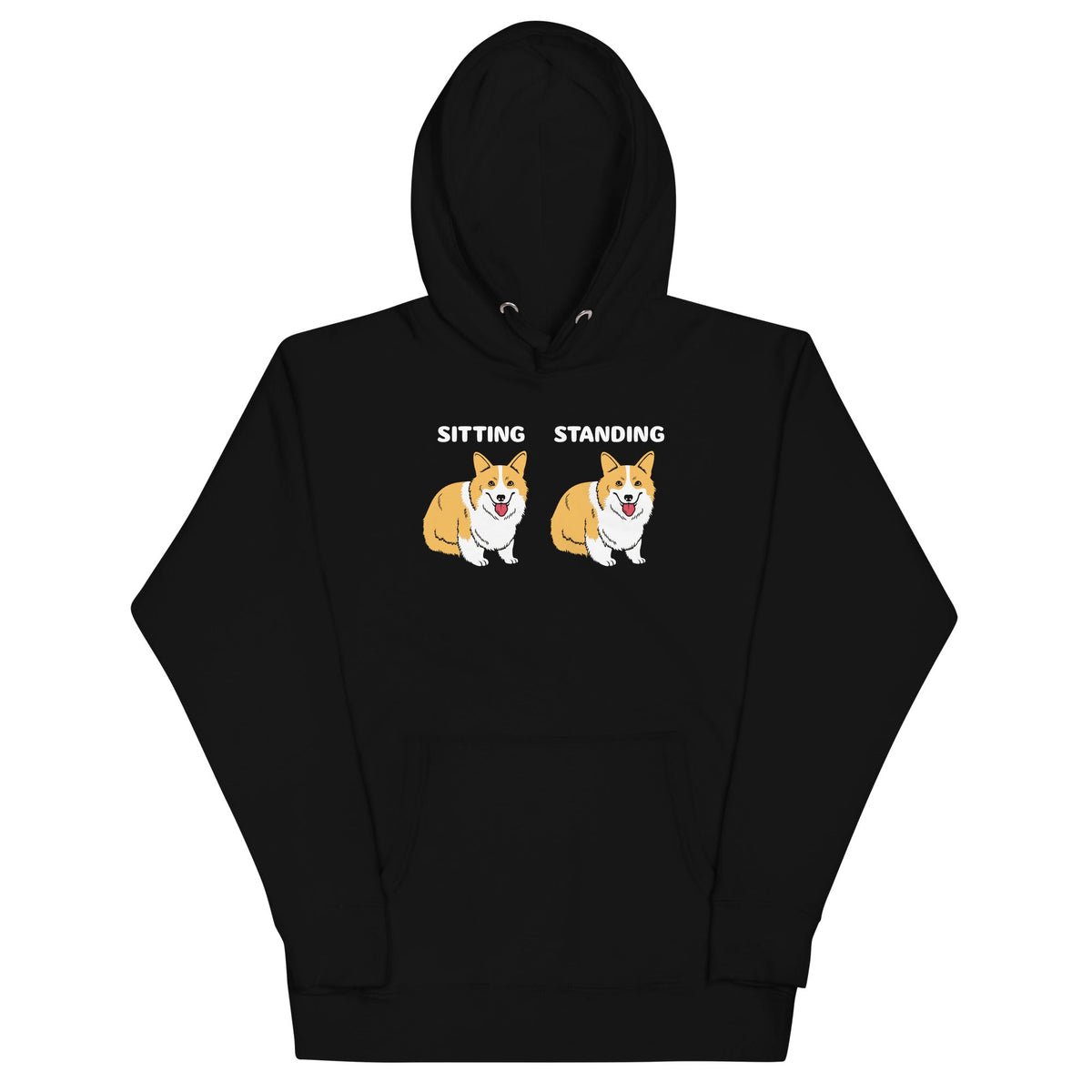 Corgi Sitting And Standing Unisex Hoodie product image 2