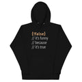 It's Funny Because True Unisex Hoodie product image 1