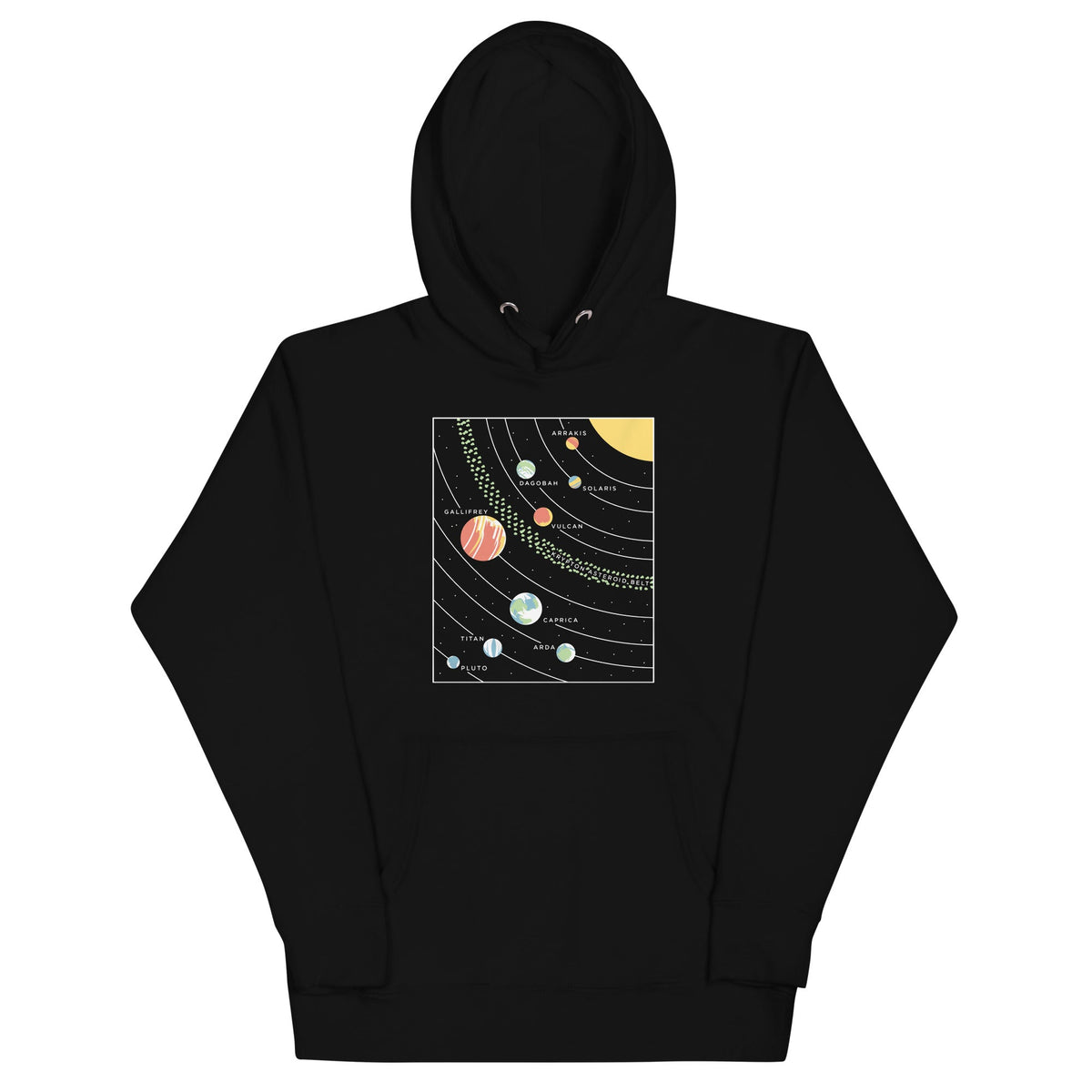 9 Planets Unisex Hoodie product image 2