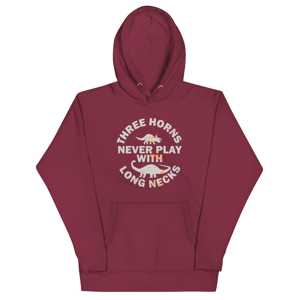 Three Horns Never Play With Long Necks Unisex Hoodie product image 3