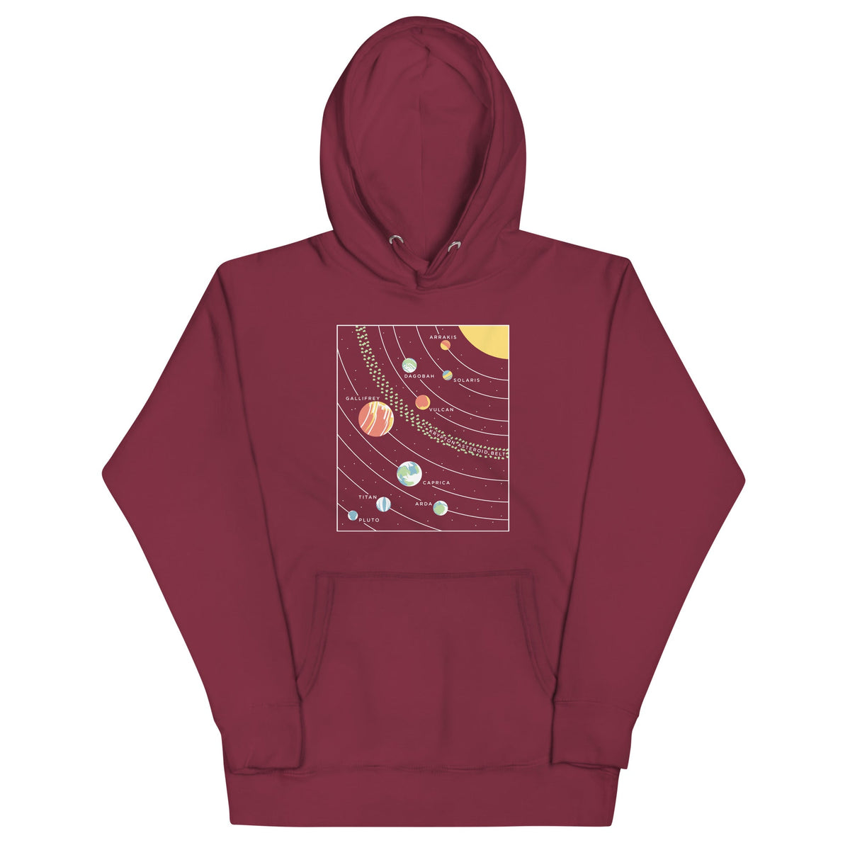 9 Planets Unisex Hoodie product image 3