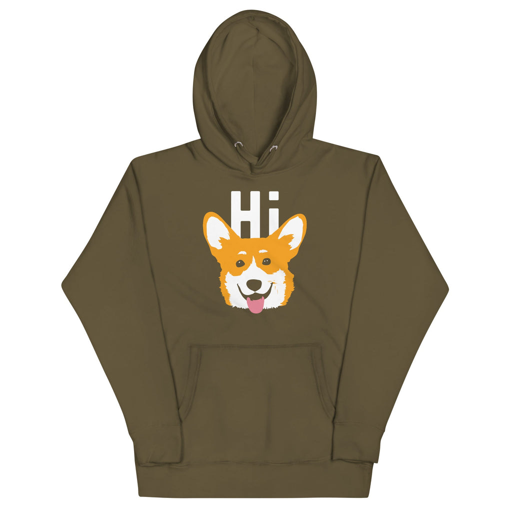 Hi Corgi Unisex Hoodie product image 5