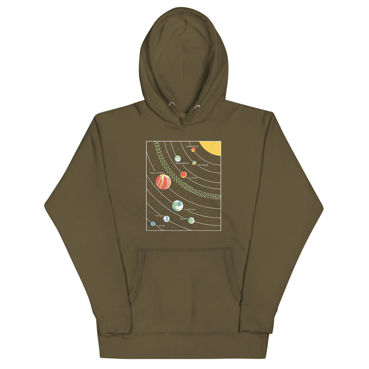 9 Planets Unisex Hoodie product image 5