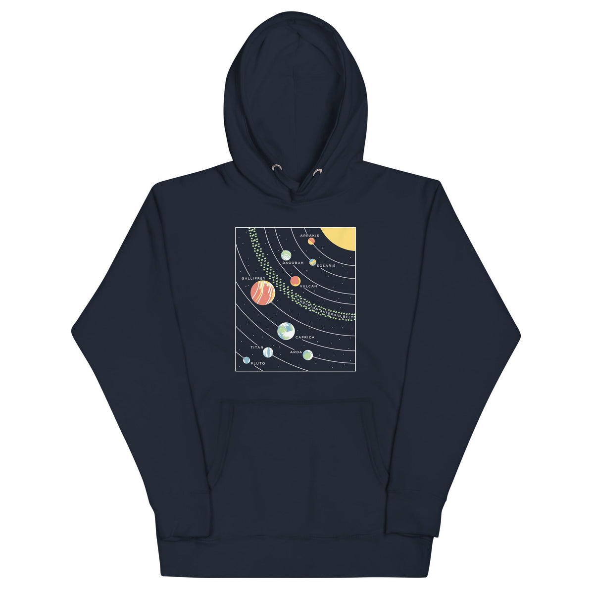 9 Planets Unisex Hoodie product image 1
