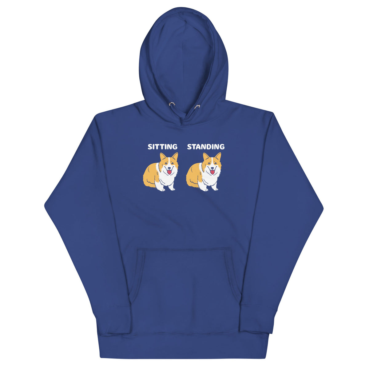 Corgi Sitting And Standing Unisex Hoodie product image 3