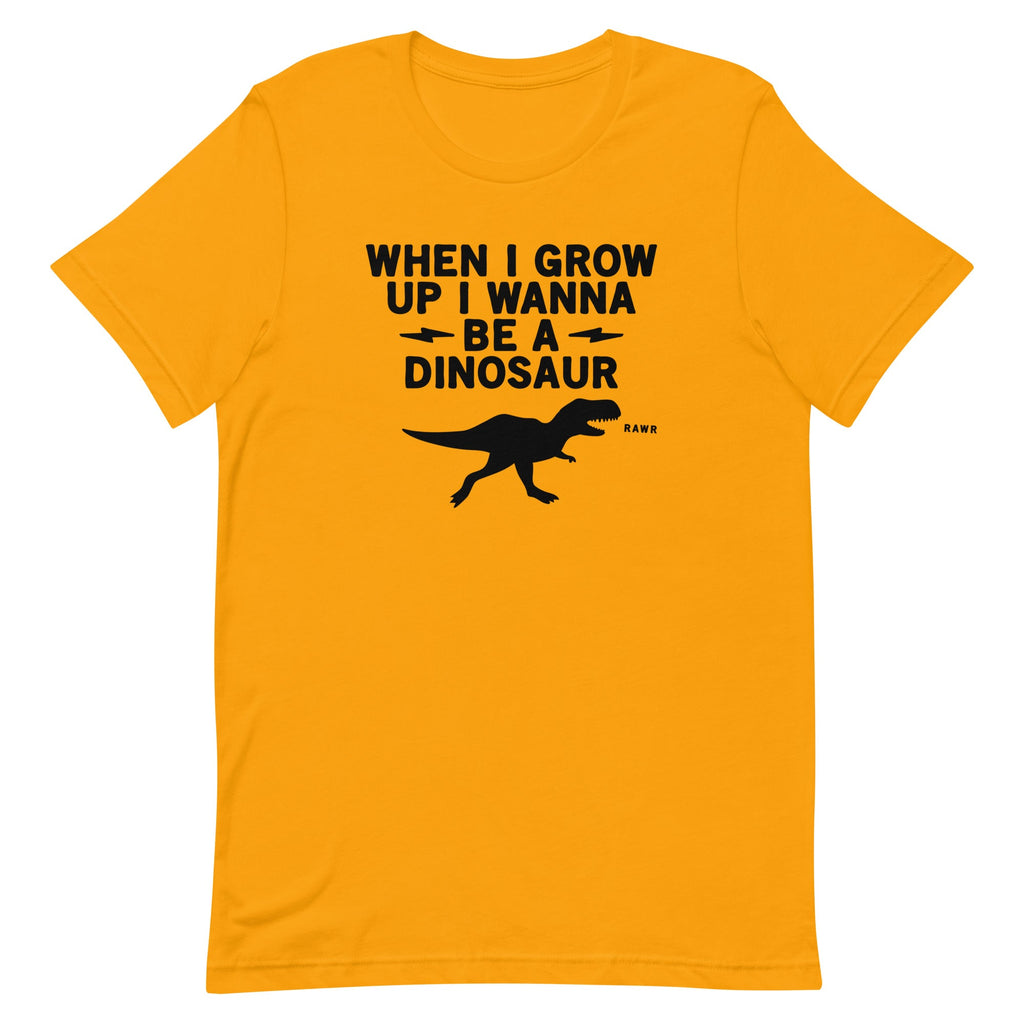 When I Grow Up I Wanna Be A Dinosaur Men's Signature Tee product image 4