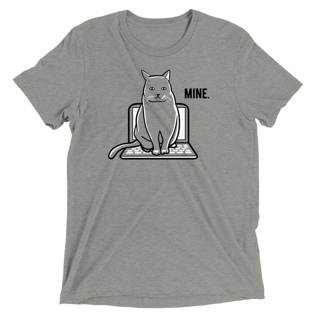 Mine Computer Cat Men's Tri-Blend Tee product image 1
