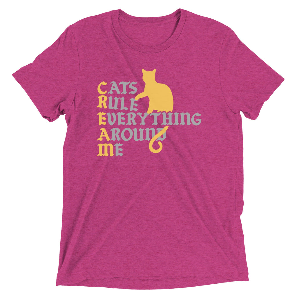 Cats Rule Everything Around Me Men's Tri-Blend Tee product image 1