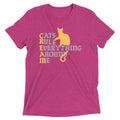 Cats Rule Everything Around Me Men's Tri-Blend Tee product image 1