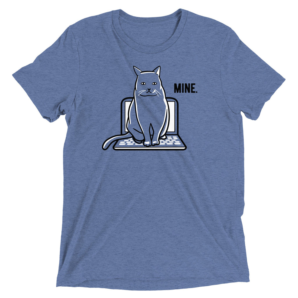 Mine Computer Cat Men's Tri-Blend Tee product image 2