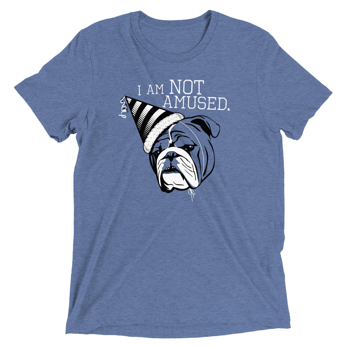 I Am Not Amused Men's Tri-Blend Tee product image 4