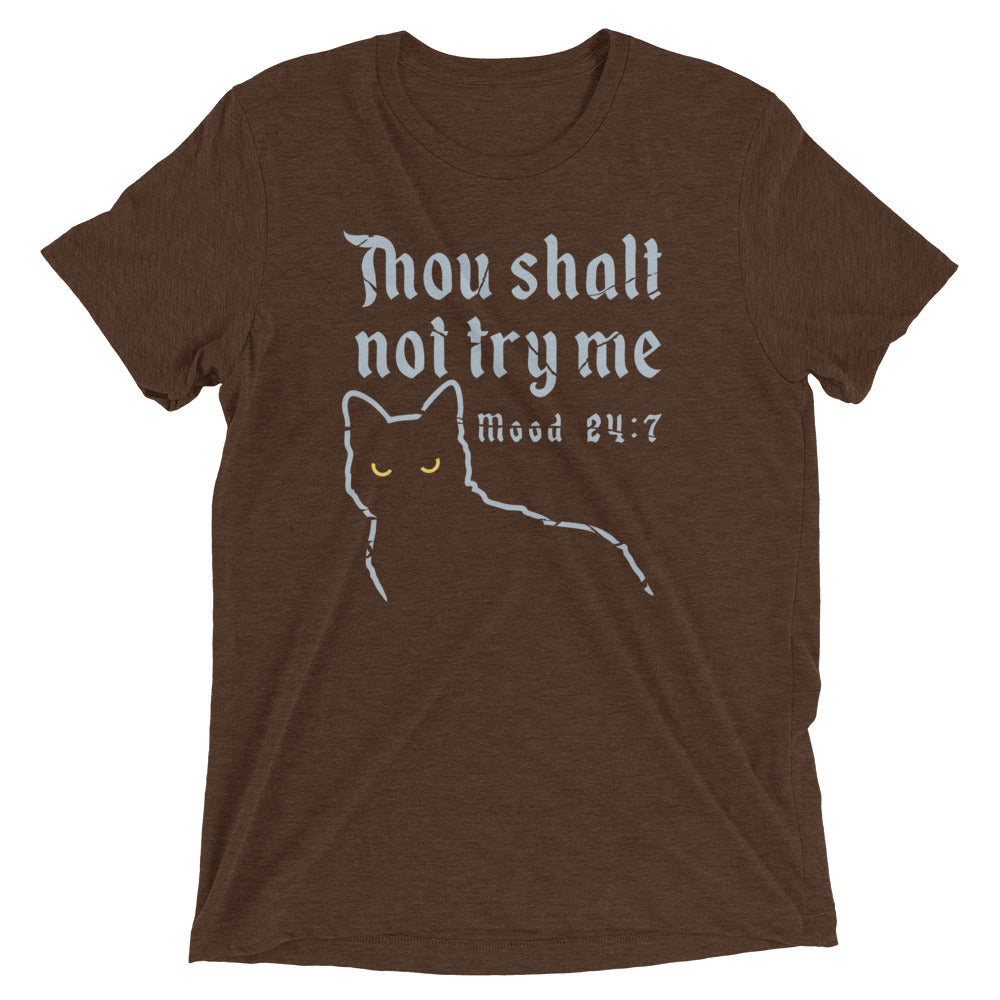 Thou Shalt Not Try Me Men's Tri-Blend Tee product image 2