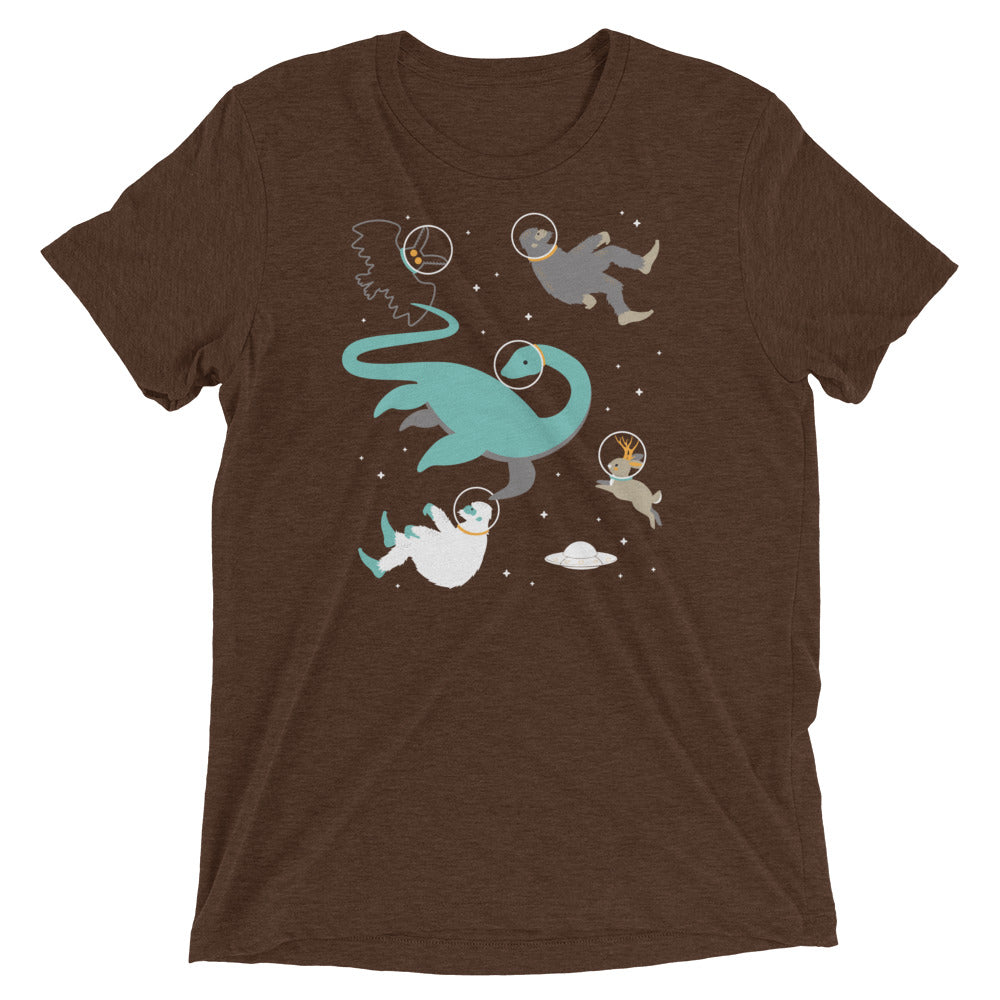 Cryptids In Space Men's Tri-Blend Tee product image 3