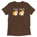 Corgi Sitting And Standing Men's Tri-Blend Tee product image 1