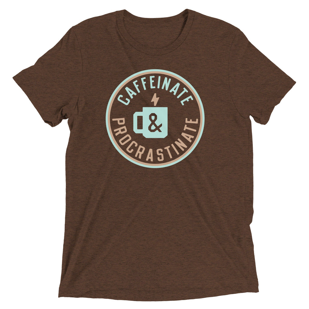 Caffeinate And Procrastinate Men's Tri-Blend Tee product image 1