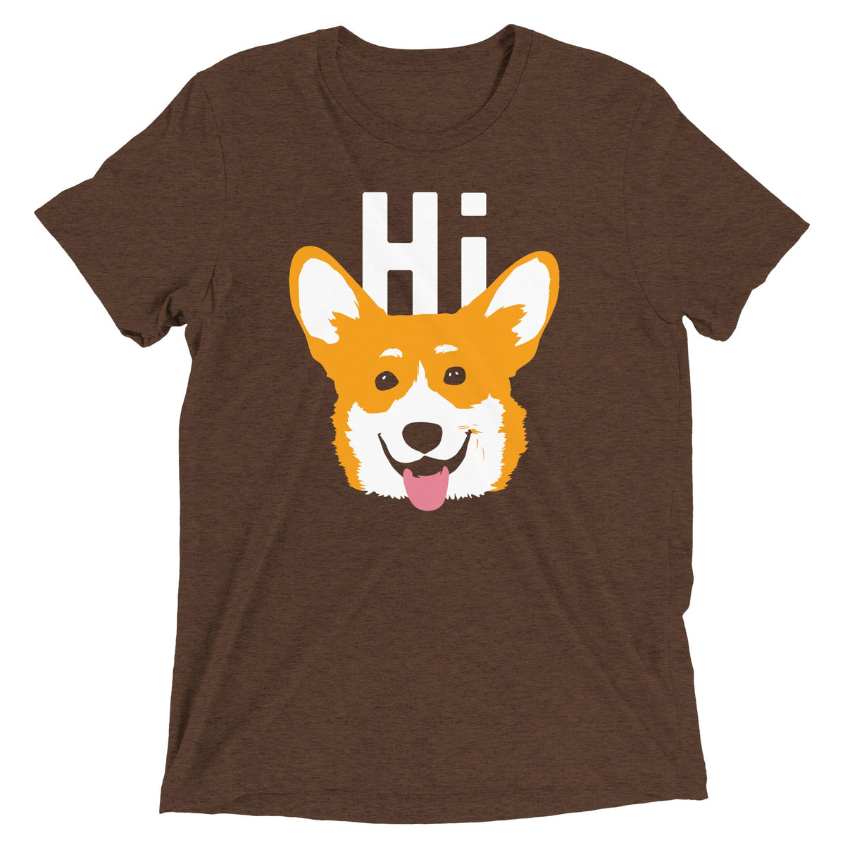Hi Corgi Men's Tri-Blend Tee product image 1