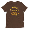 Running Late Is My Cardio Men's Tri-Blend Tee product image 1