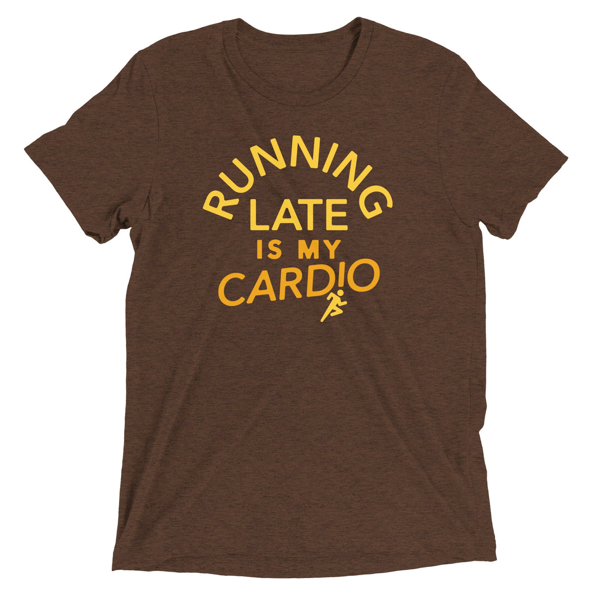 Running Late Is My Cardio Men's Tri-Blend Tee product image 1