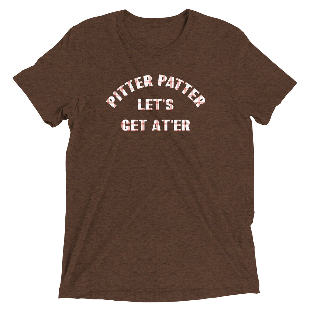 Pitter Patter Let's Get At'er Men's Tri-Blend Tee product image 1