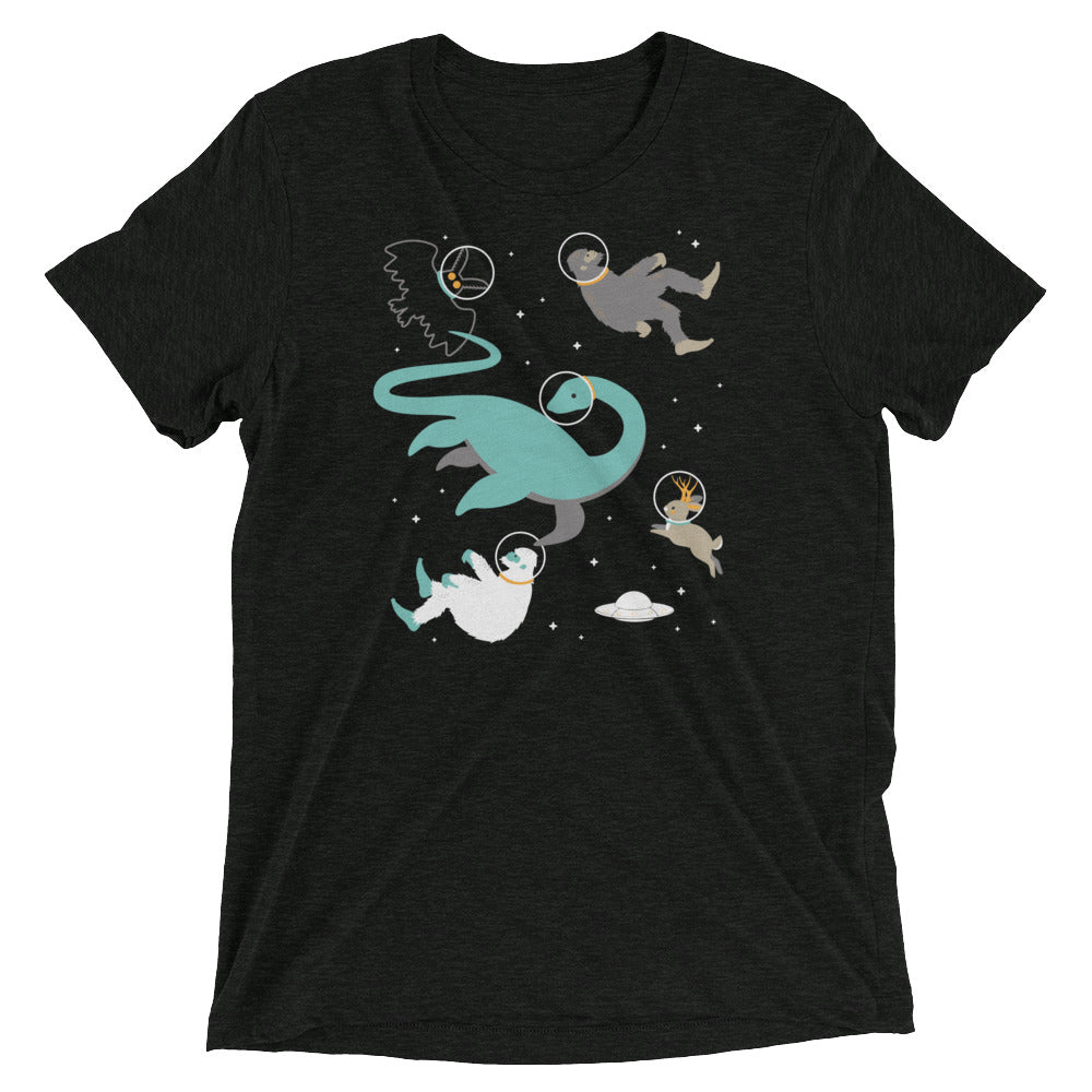 Cryptids In Space Men's Tri-Blend Tee product image 1