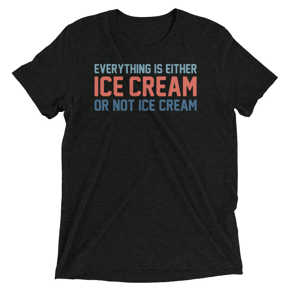 Everything Is Ice Cream Or Not Men's Tri-Blend Tee product image 3