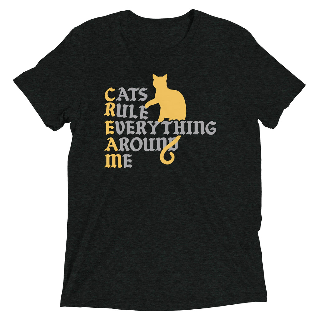 Cats Rule Everything Around Me Men's Tri-Blend Tee product image 3
