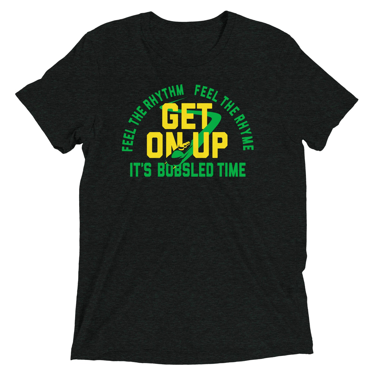 It's Bobsled Time Men's Tri-Blend Tee product image 1
