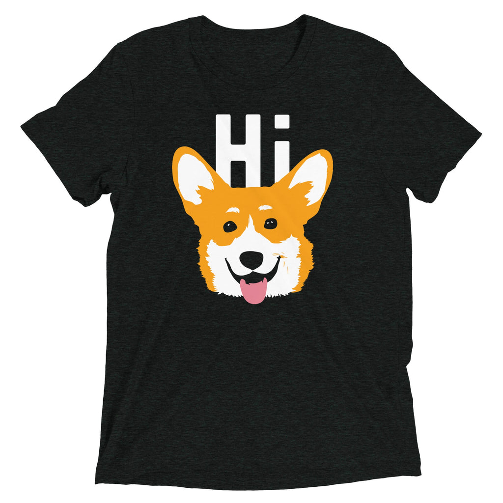Hi Corgi Men's Tri-Blend Tee product image 2