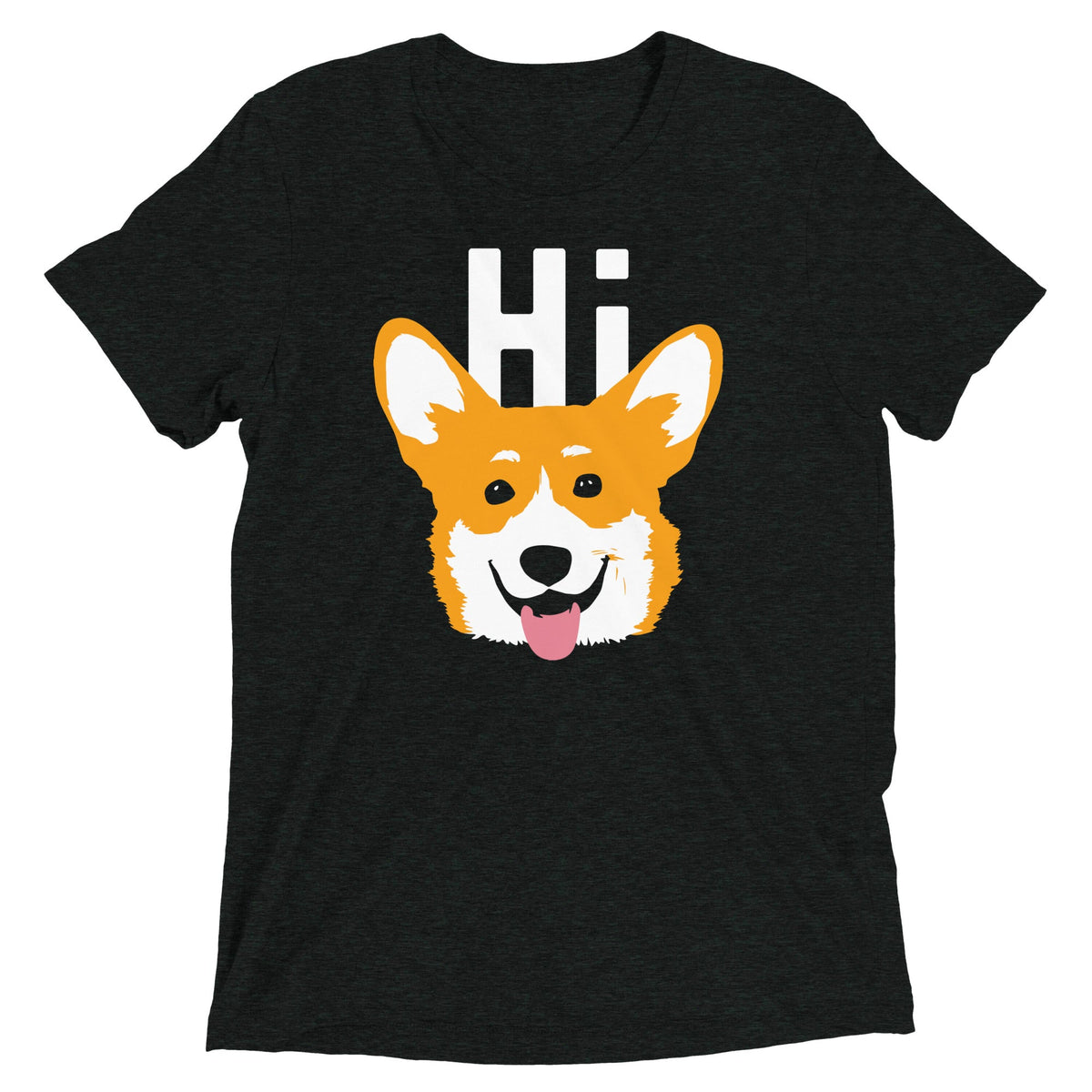 Hi Corgi Men's Tri-Blend Tee product image 2