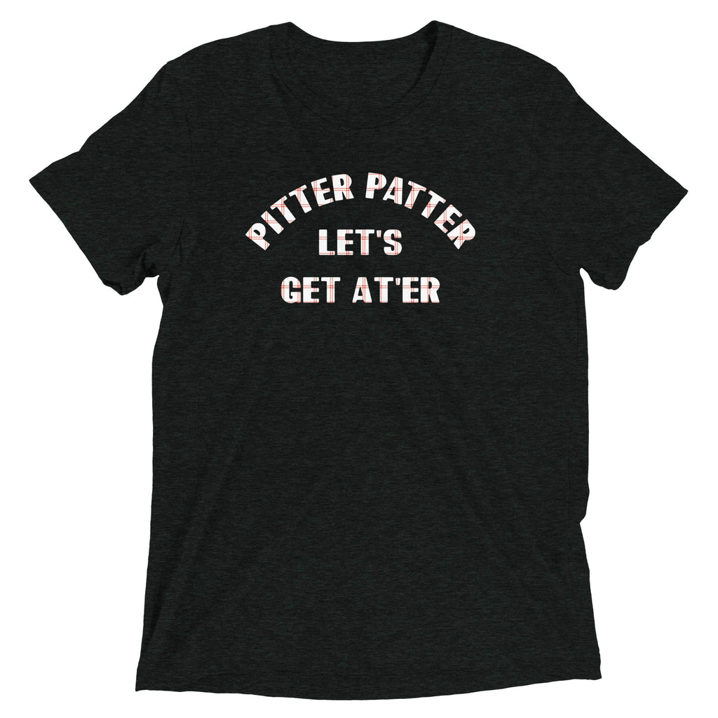 Pitter Patter Let's Get At'er Men's Tri-Blend Tee product image 2