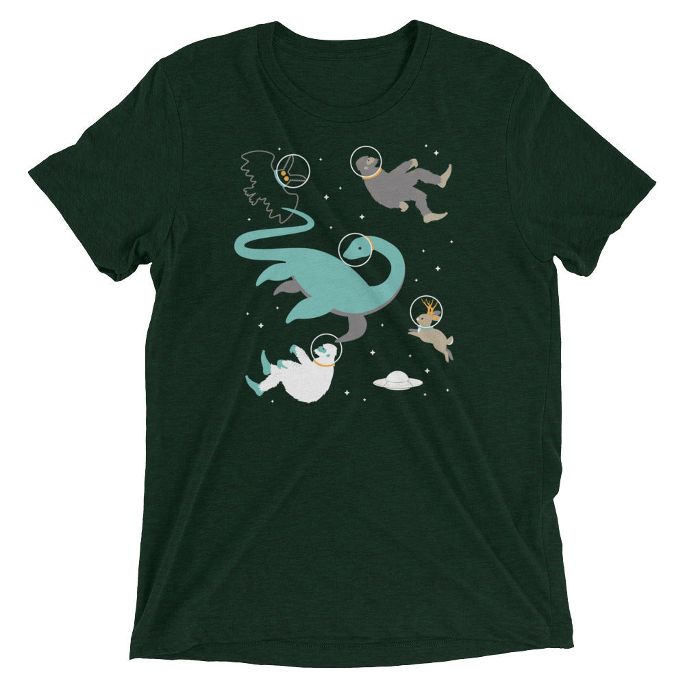 Cryptids In Space Men's Tri-Blend Tee product image 2