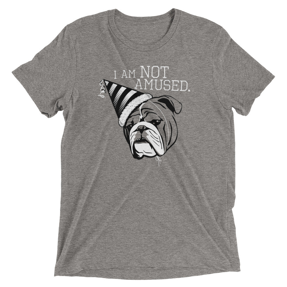 I Am Not Amused Men's Tri-Blend Tee product image 1
