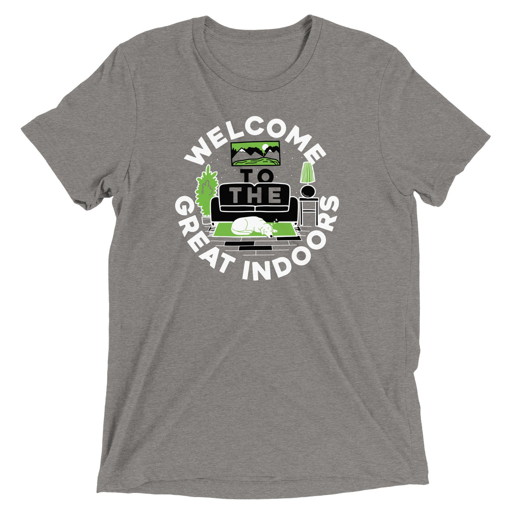 Welcome To The Great Indoors Men's Tri-Blend Tee product image 1