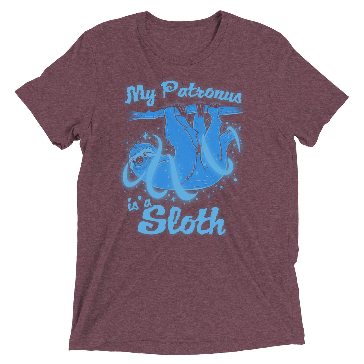 My Patronus Is A Sloth Men's Tri-Blend Tee product image 3