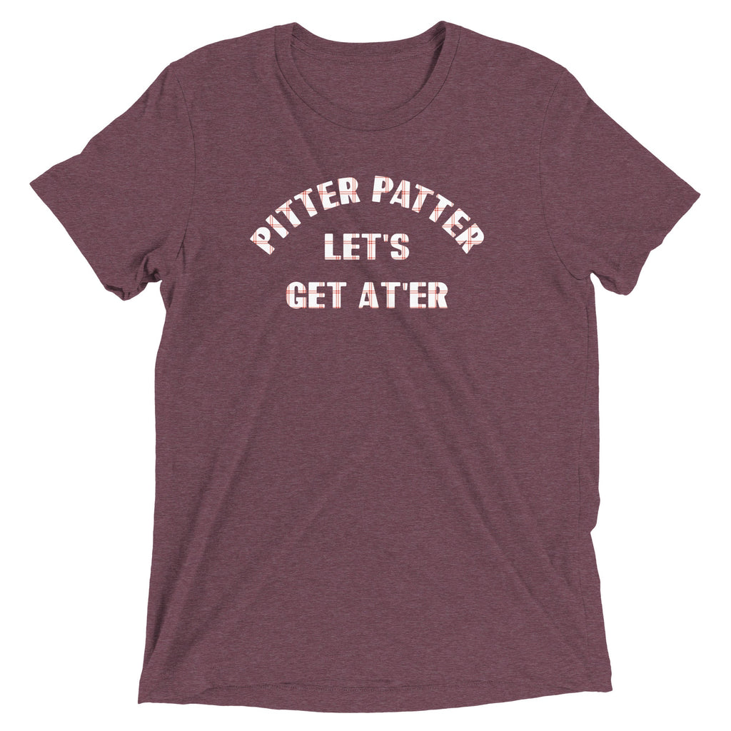 Pitter Patter Let's Get At'er Men's Tri-Blend Tee product image 3