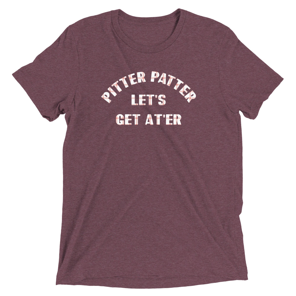 Pitter Patter Let's Get At'er Men's Tri-Blend Tee product image 3