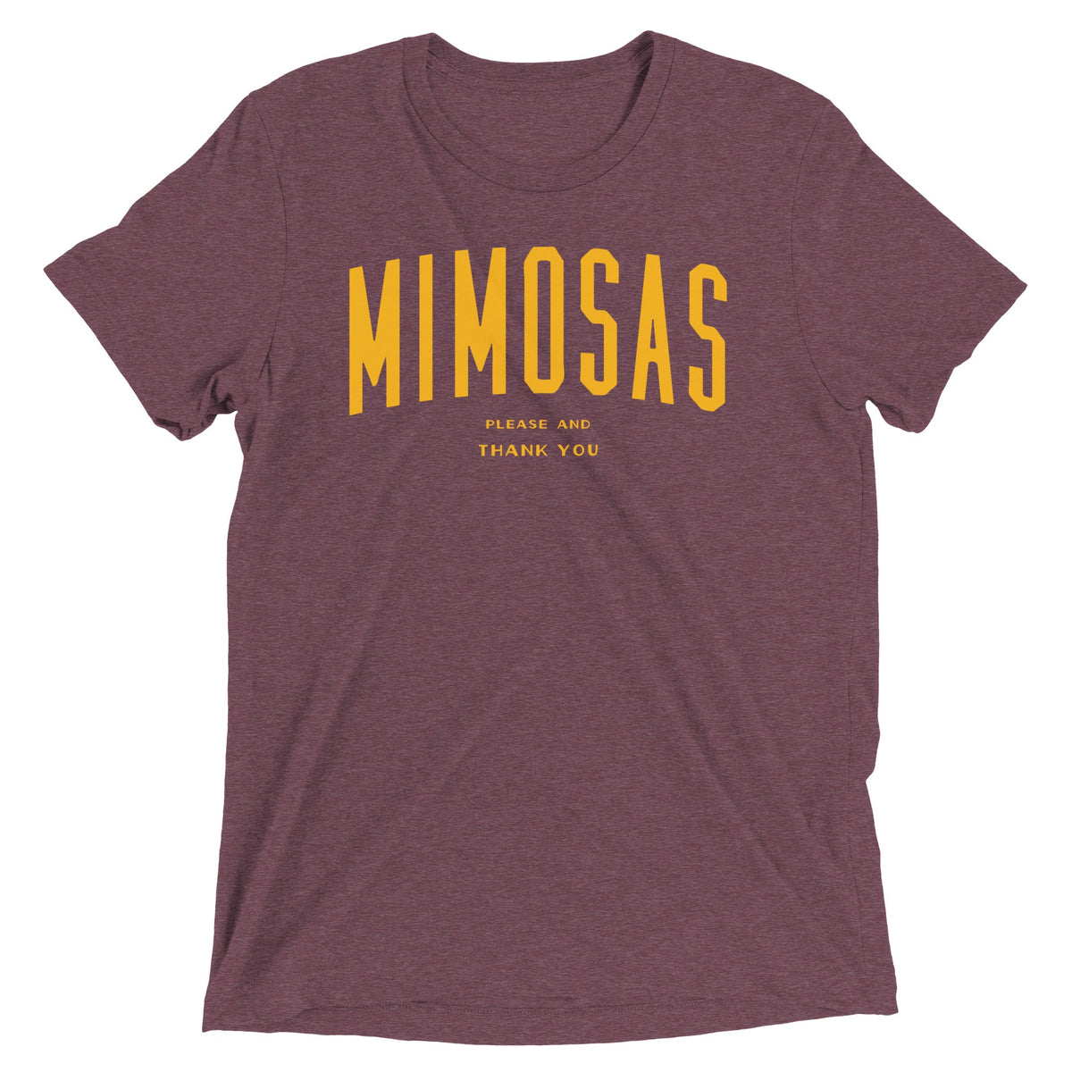 Mimosas Please And Thank You Men's Tri-Blend Tee product image 3
