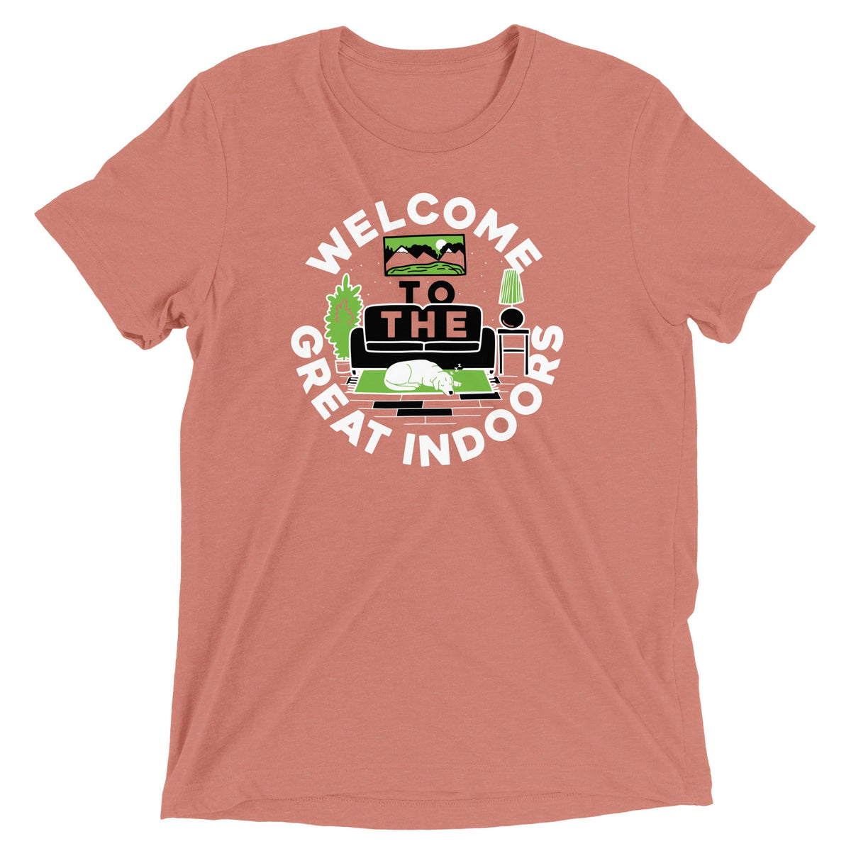 Welcome To The Great Indoors Men's Tri-Blend Tee product image 4