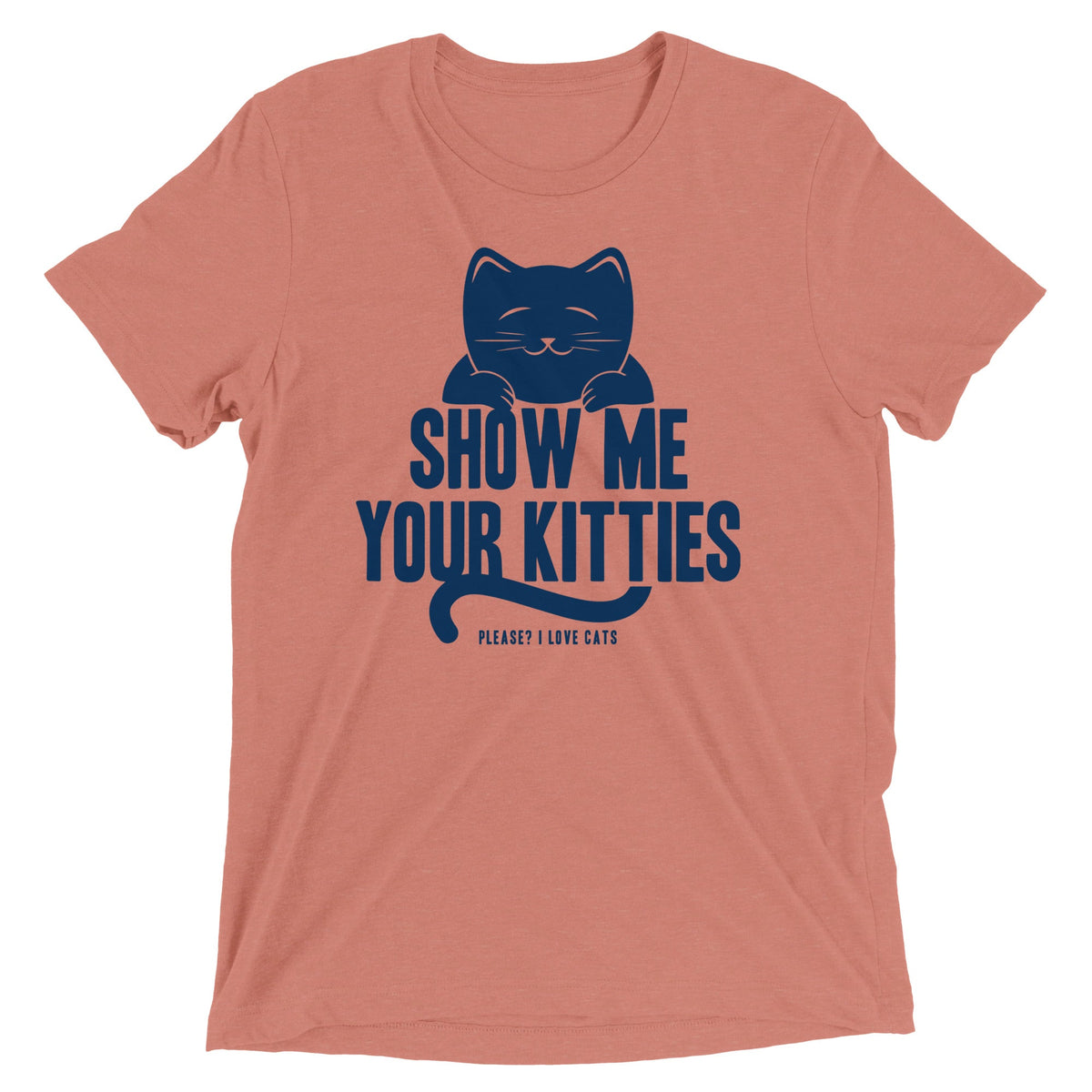 Show Me Your Kitties Men's Tri-Blend Tee product image 3