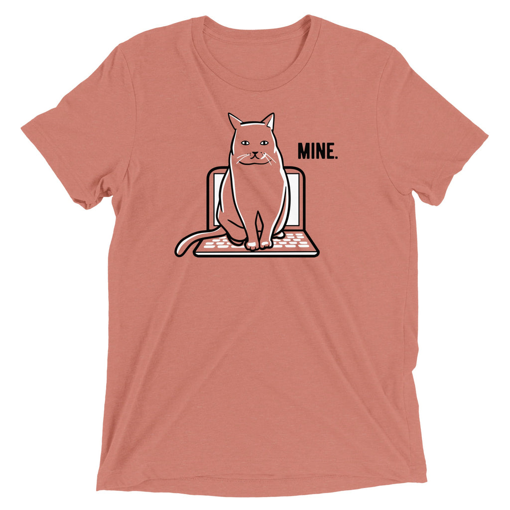 Mine Computer Cat Men's Tri-Blend Tee product image 3