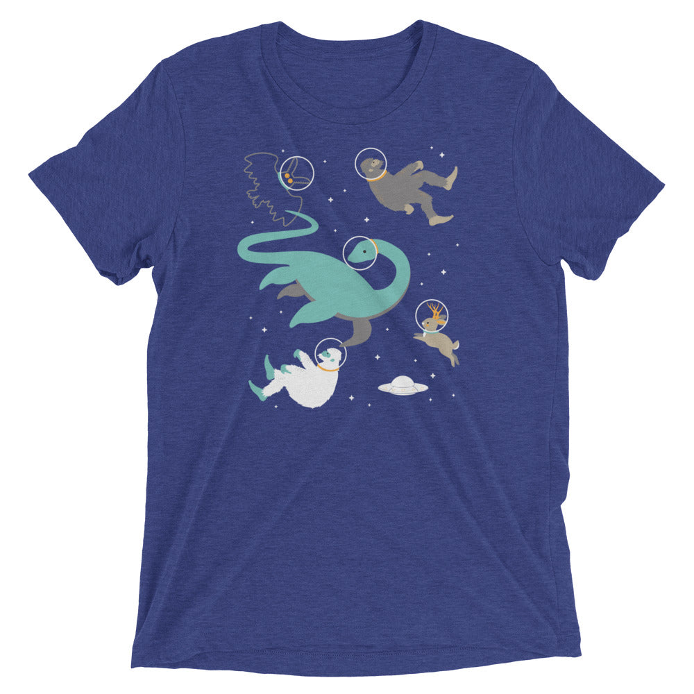 Cryptids In Space Men's Tri-Blend Tee product image 4