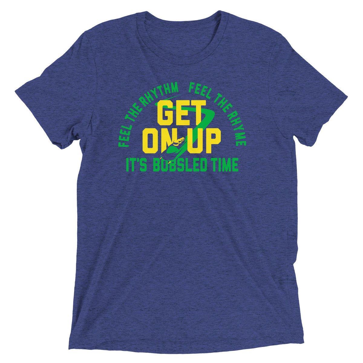 It's Bobsled Time Men's Tri-Blend Tee product image 2