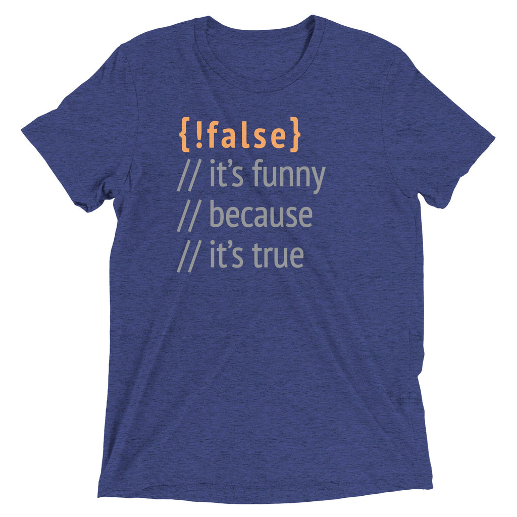 It's Funny Because True Men's Tri-Blend Tee product image 3