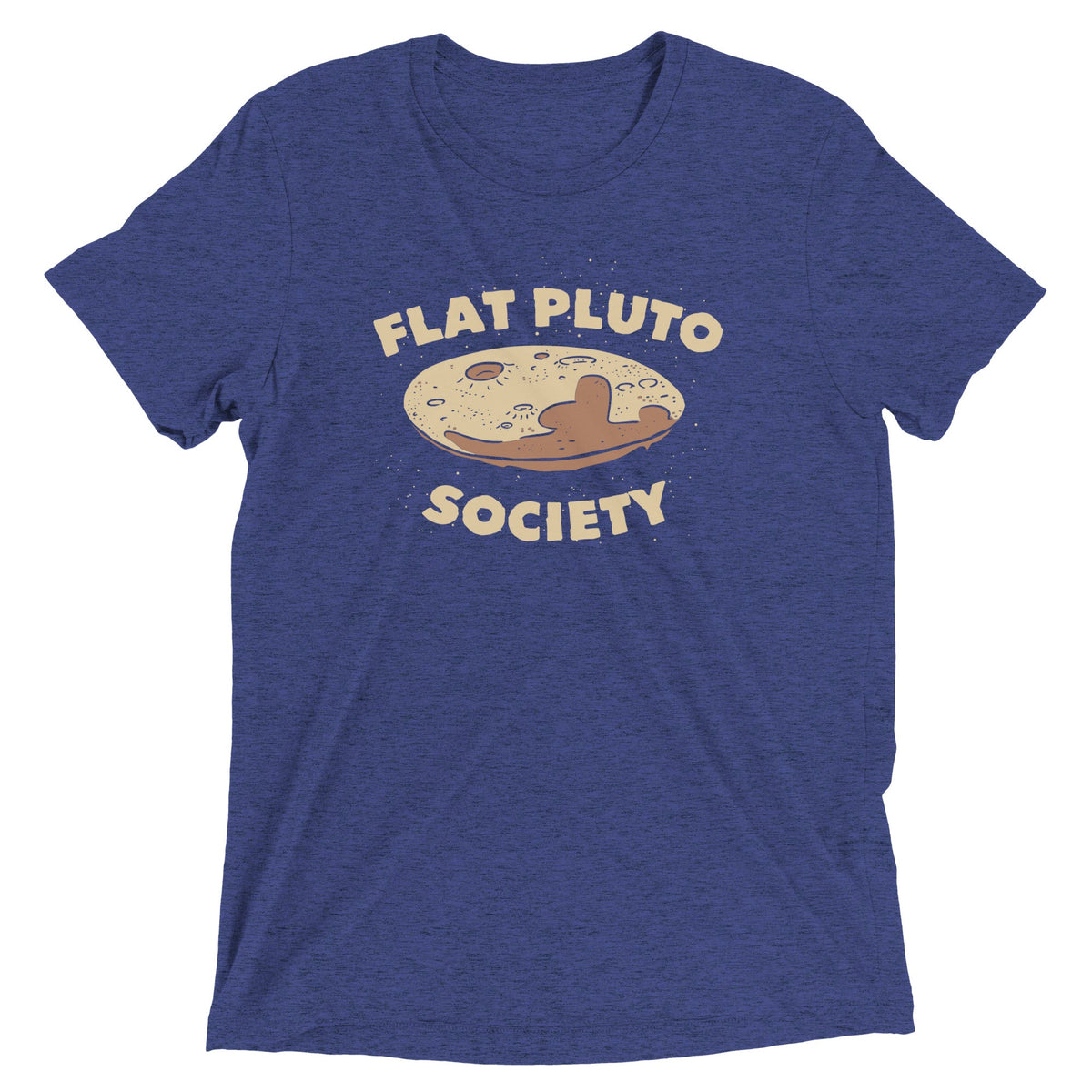 Flat Pluto Society Men's Tri-Blend Tee product image 3